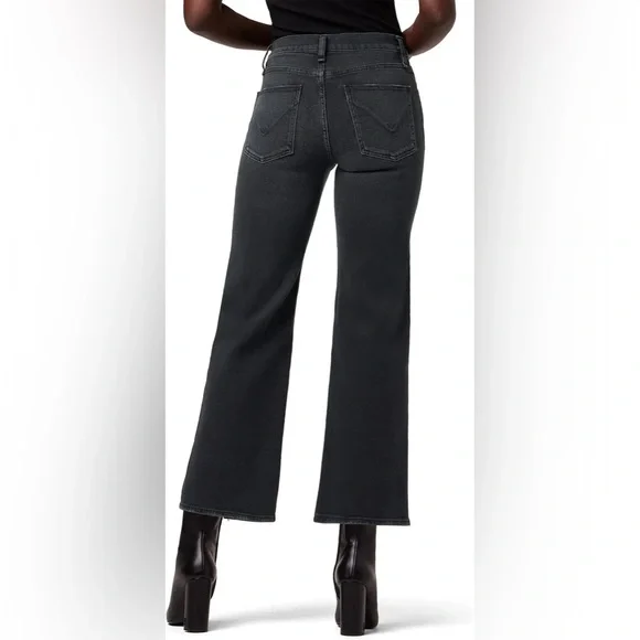 NWT $195 Hudson Rosie Wide Leg Ankle  Jean - Ash Black - Picture 2 of 11